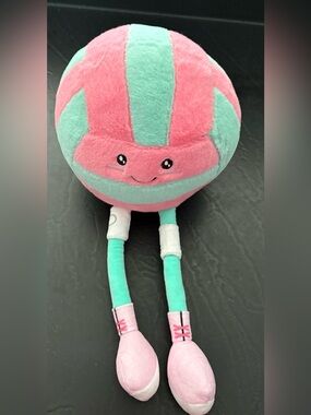 Vida Vibe Acey Pink & Teal Volleyball plushie